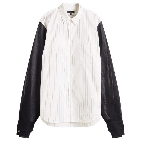 Рубашка из хлопкового тюля в широкую полоску Comme Des Garçons Homme Plus, белый
Рубашка из хлопкового тюля в широкую полоску Comme Des Garçons Homme Plus, белый