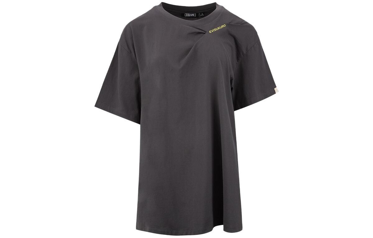 Платье с короткими рукавами женское темно-серое Evisu
Платье с короткими рукавами женское темно-серое Evisu