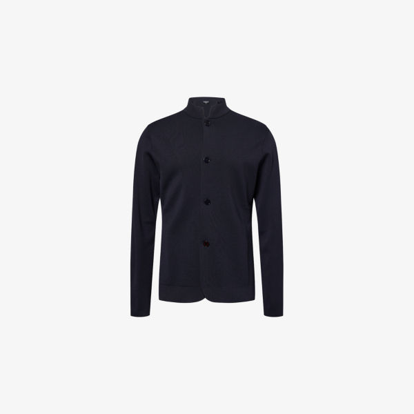 Кардиган на пуговицах Emporio Armani с длинным рукавом, синий
Кардиган на пуговицах Emporio Armani с длинным рукавом, синий