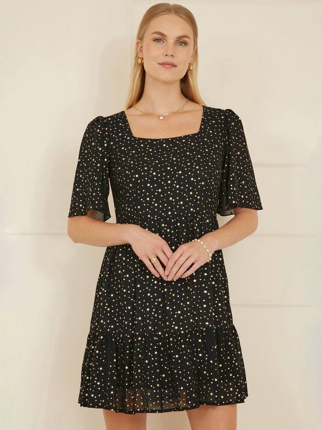 Mela London платье Star Skater Mini Yumi, Black/Gold
Mela London платье Star Skater Mini Yumi, Black/Gold