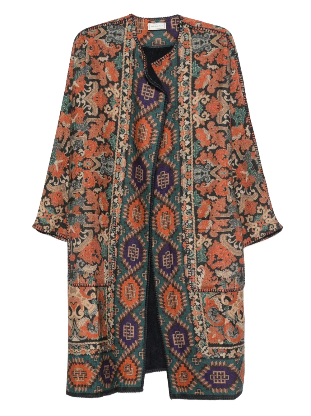 Пальто с геометрическим узором Pierre-Louis Mascia, коричневый
Пальто с геометрическим узором Pierre-Louis Mascia, коричневый