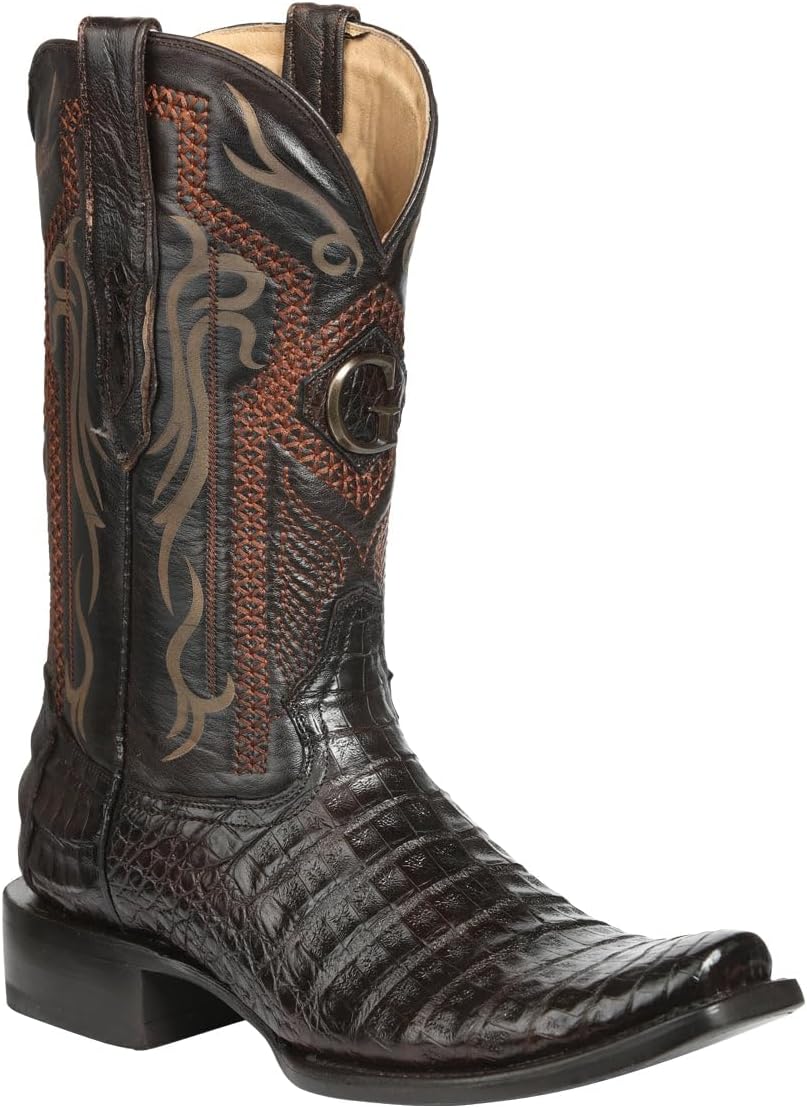 Мужские ковбойские сапоги El General с экзотической кожей каймана - коричневые Generic
Мужские ковбойские сапоги El General с экзотической кожей каймана - коричневые Generic