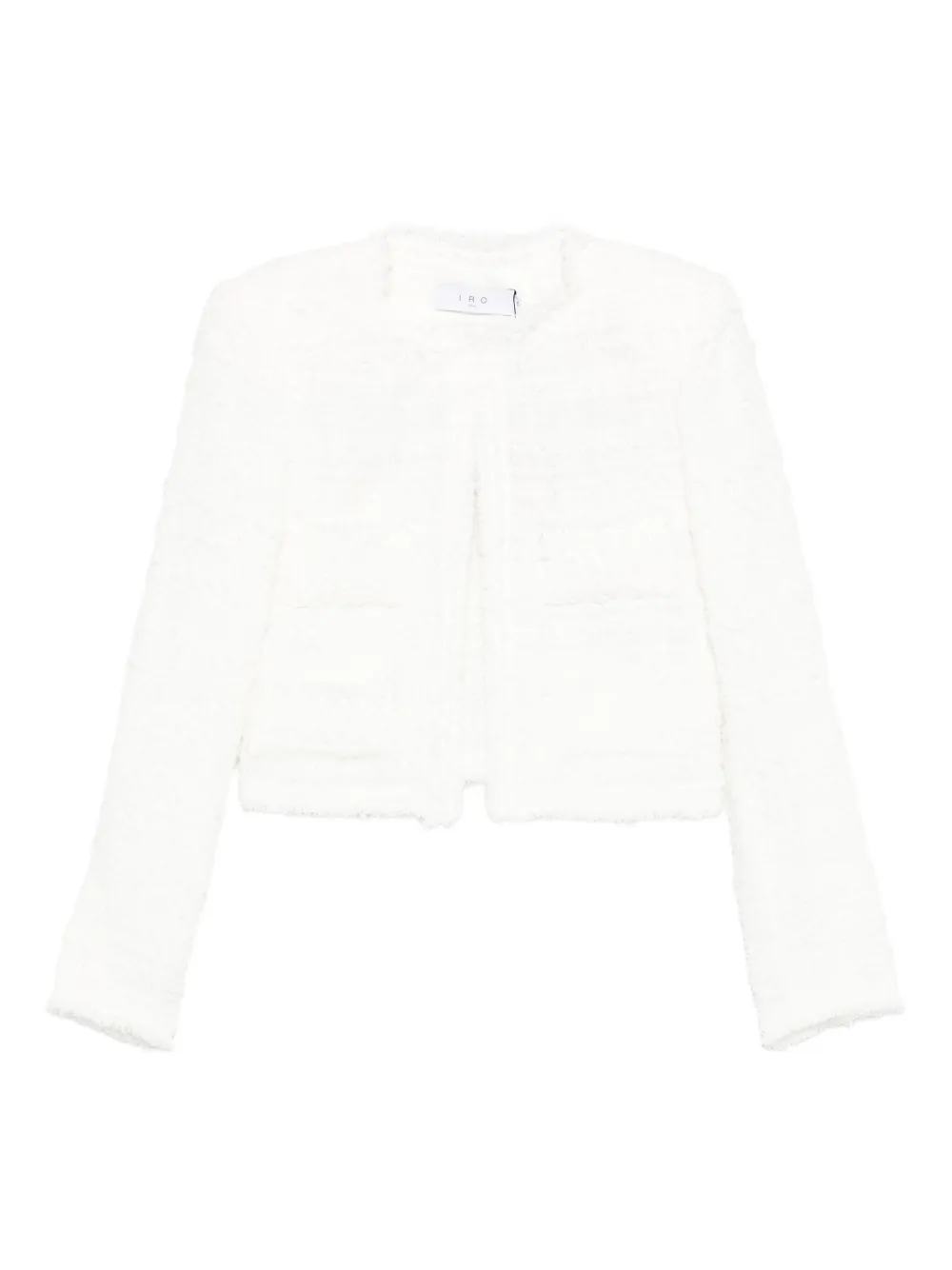 Твидовый жакет с бахромой IRO, белый
Твидовый жакет с бахромой IRO, белый
