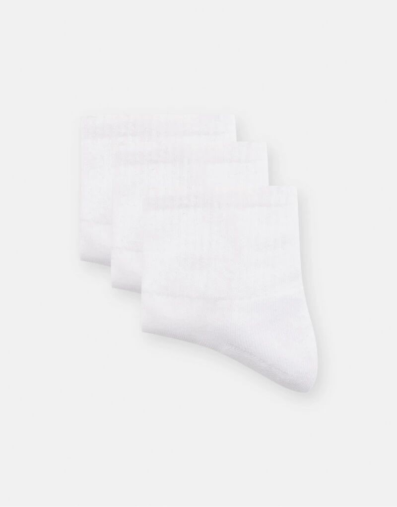 Pull&Bear, 3 Пары носков по щиколотку белого цвета
Pull&Bear, 3 Пары носков по щиколотку белого цвета