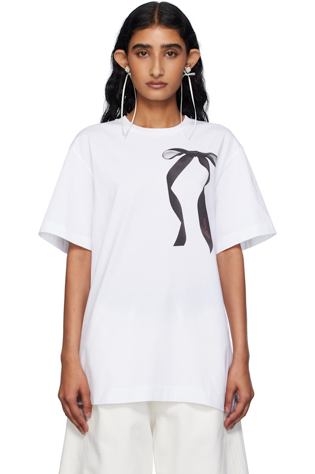 Футболка с бантом и лентой Simone Rocha, мультиколор
Футболка с бантом и лентой Simone Rocha, мультиколор