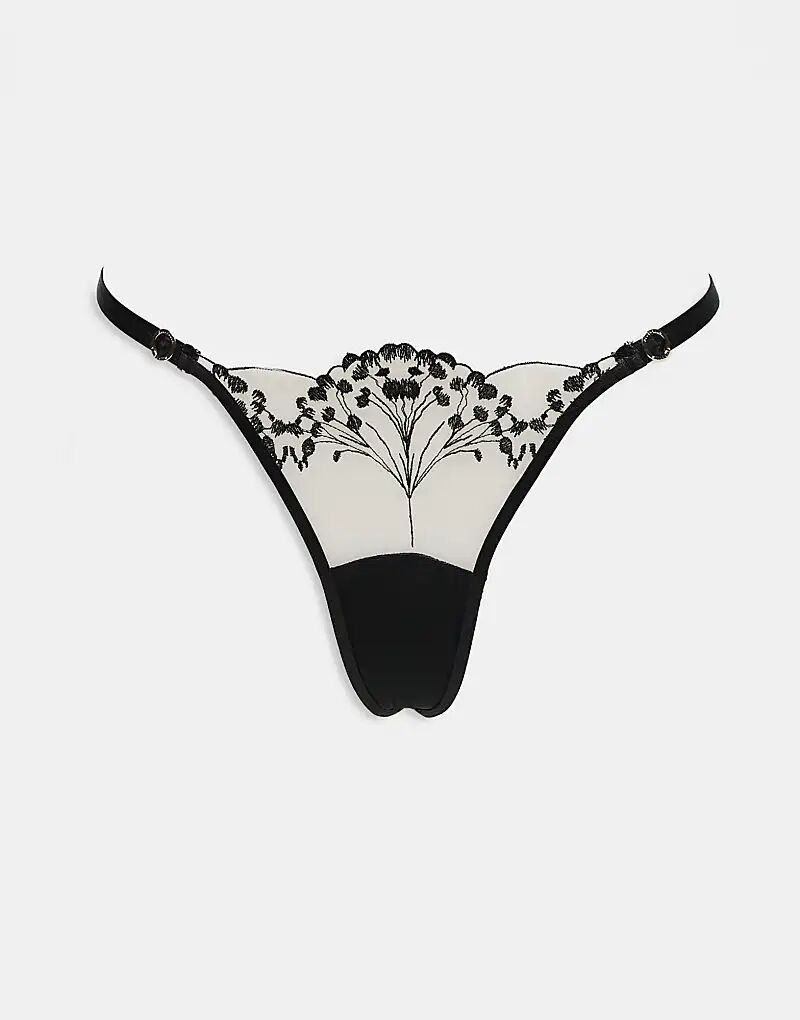 Трусики-стринги Bluebella Marisa черного/прозрачного цвета 
Трусики-стринги Bluebella Marisa черного/прозрачного цвета