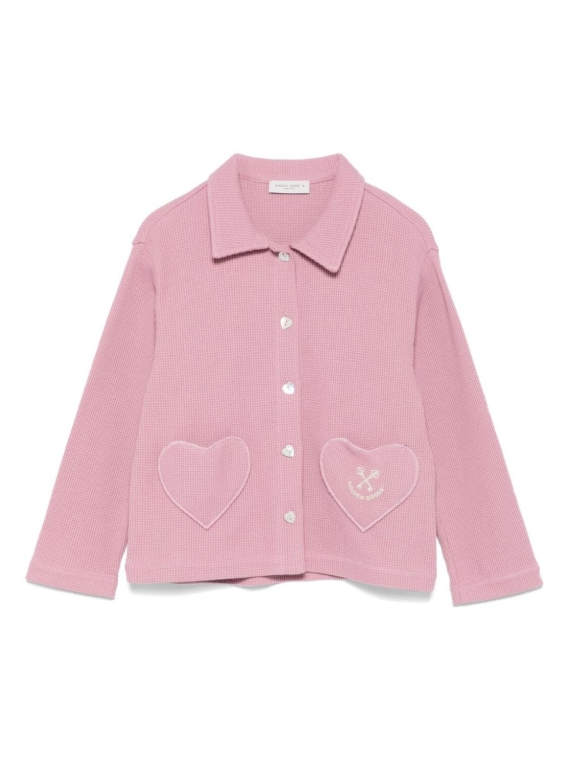 Golden Goose Kids кардиган вафельной вязки, розовый
Golden Goose Kids кардиган вафельной вязки, розовый