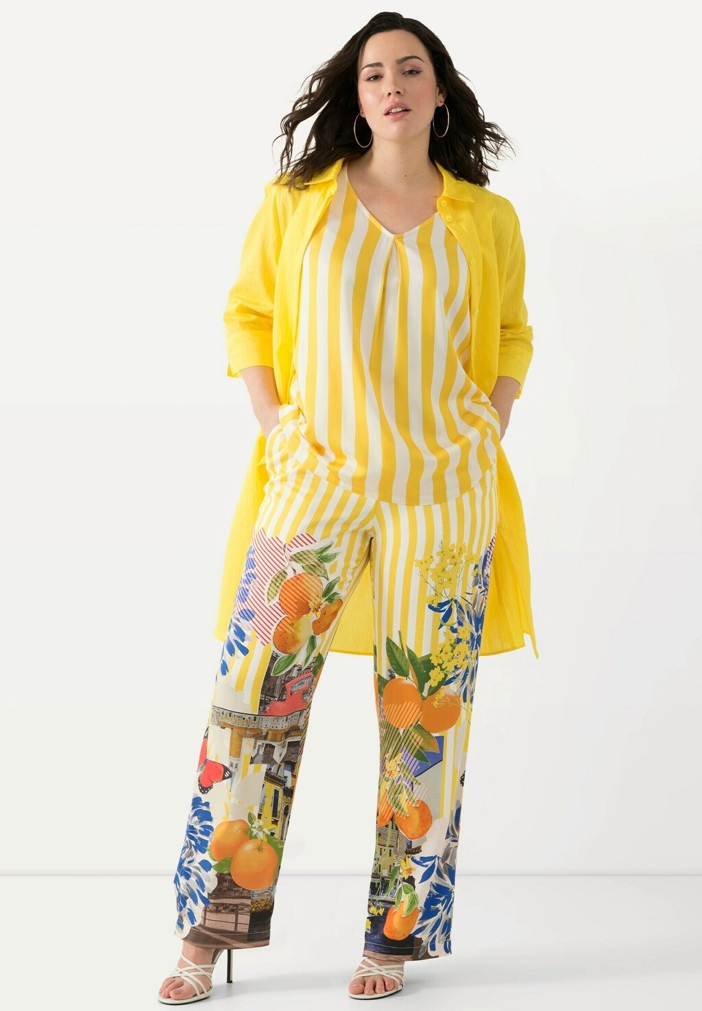 Брюки SUMMERTIME CITYSCAPE Ulla Popken, светло-желтый
Брюки SUMMERTIME CITYSCAPE Ulla Popken, светло-желтый