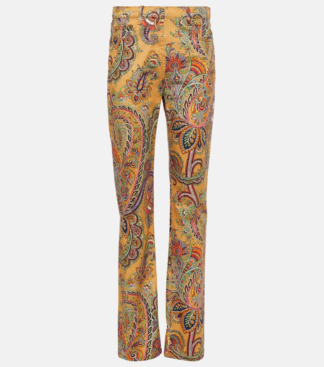 Прямые брюки из хлопкового твила с узором пейсли Etro, мультиколор
Прямые брюки из хлопкового твила с узором пейсли Etro, мультиколор