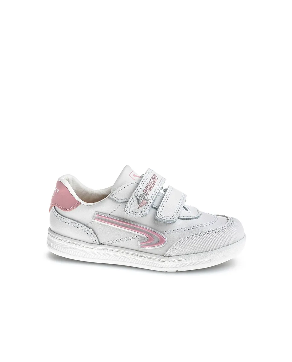 Детские кожаные сандалии на липучках Pablosky, розовый 
Детские кожаные сандалии на липучках Pablosky, розовый