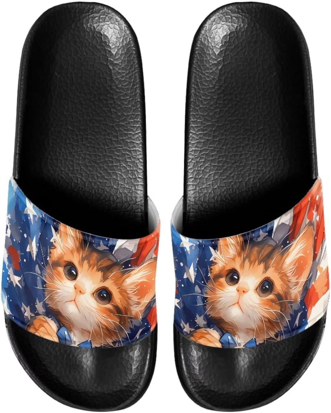 Сандалии-шлепанцы унисекс с мягкой стелькой, удобные для женщин и мужчин, кожаные, размеры 6-13,5 Mintulipy, Cute Cat American Flag
Сандалии-шлепанцы унисекс с мягкой стелькой, удобные для женщин и мужчин, кожаные, размеры 6-13,5 Mintulipy, Cute Cat American Flag