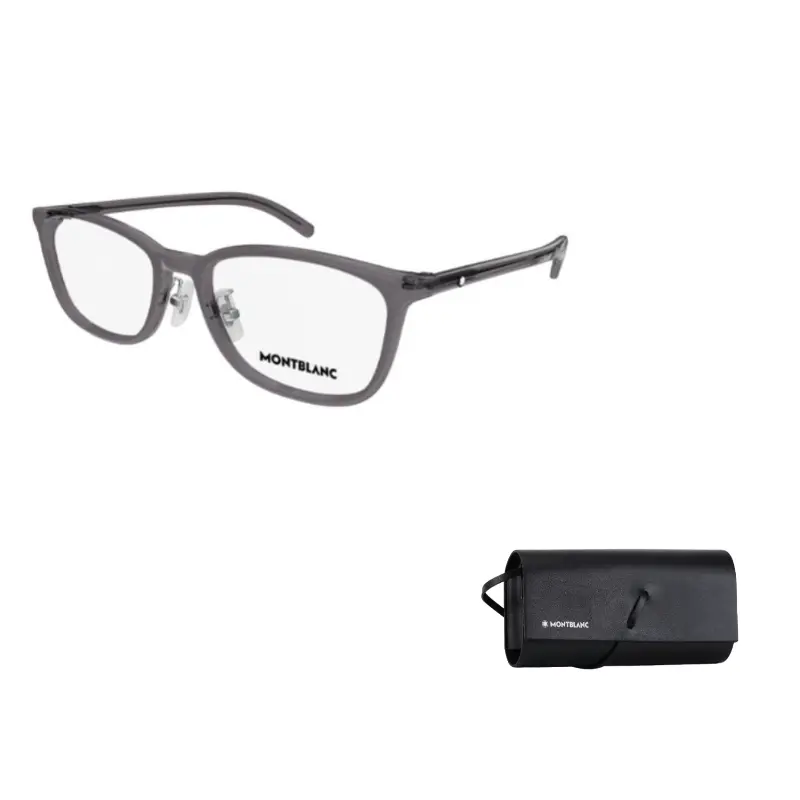 MONTBLANC Прямоугольная оправа для очков литьевая под давлением унисекс разноцветная, Gray
