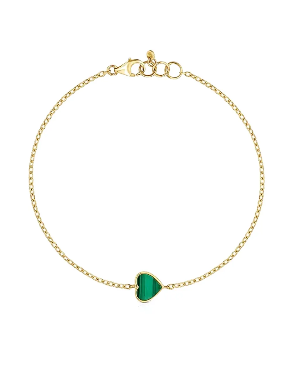 Браслет с подвеской-сердцем из малахита из желтого золота 14 карат Tous, золотистый
Браслет с подвеской-сердцем из малахита из желтого золота 14 карат Tous, золотистый