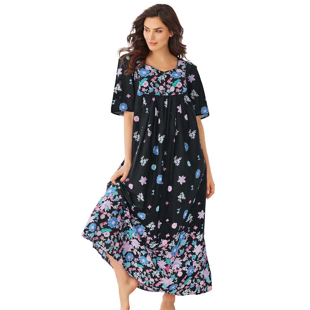 Женский передний шезлонг размера плюс с нагрудником только первой необходимости Only Necessities, цвет Black Blossoms 
Женский передний шезлонг размера плюс с нагрудником только первой необходимости Only Necessities, цвет Black Blossoms