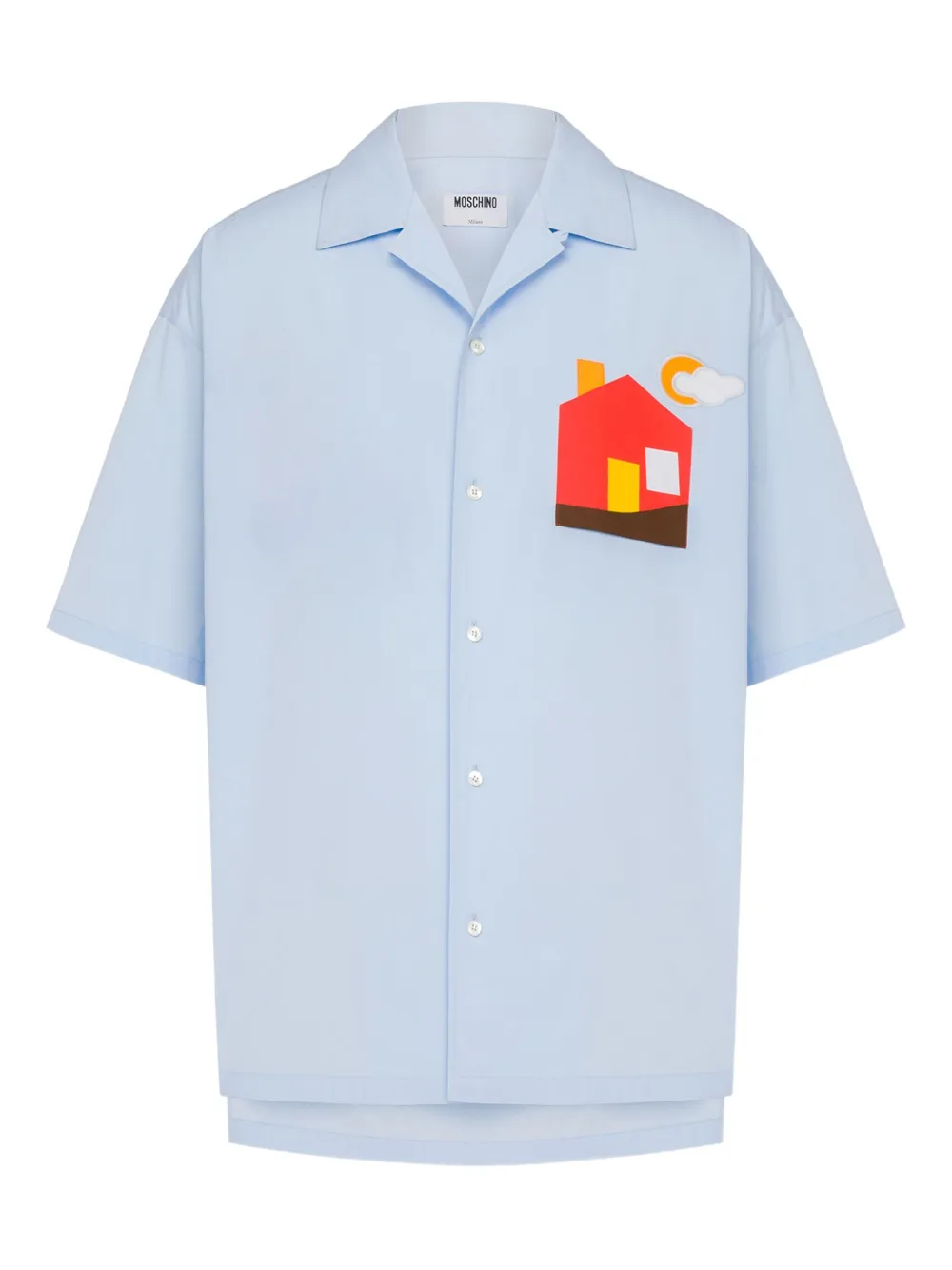 Рубашка на пуговицах Moschino, синий
Рубашка на пуговицах Moschino, синий