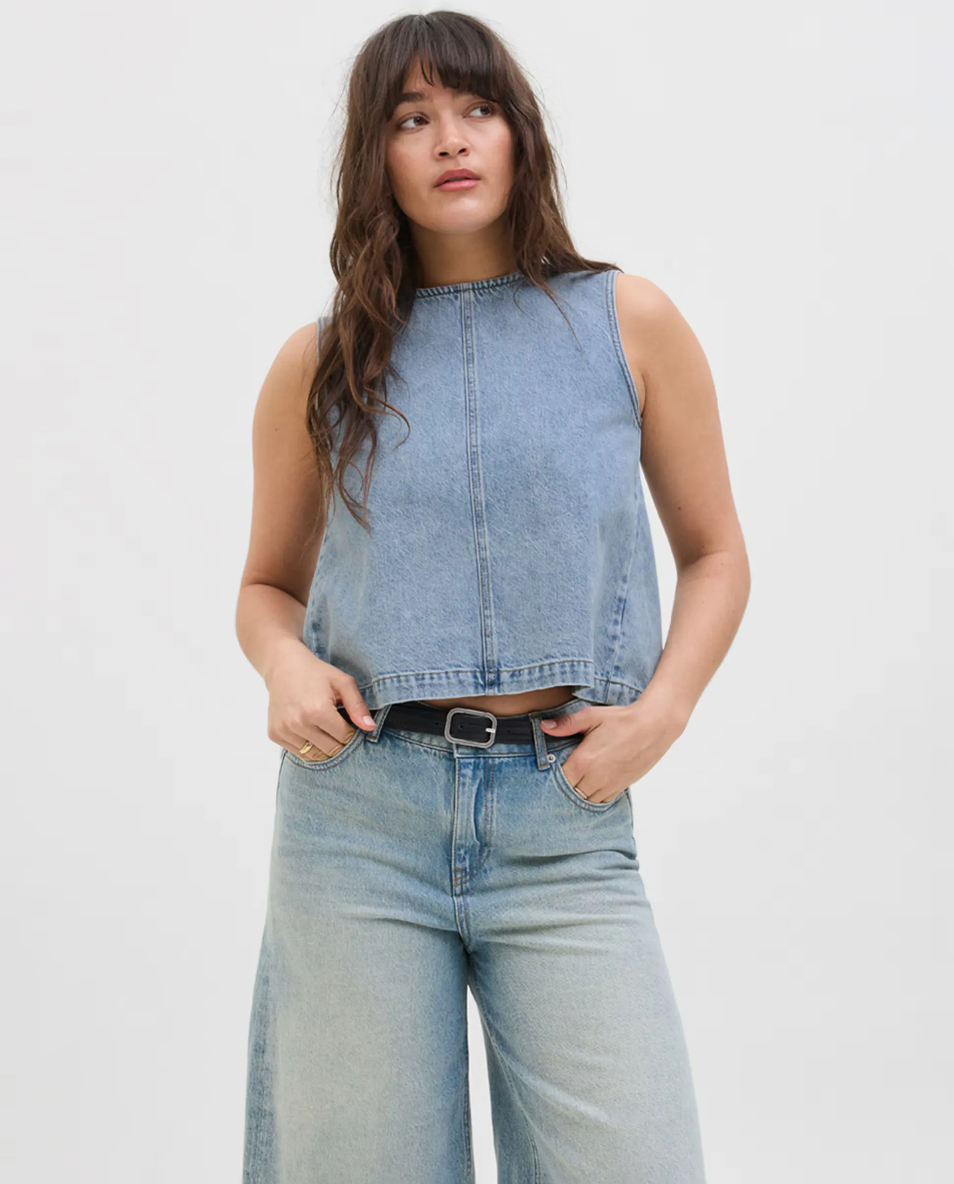 Топ безрукавка для женщин Jack & Jones, светло-голубой
Топ безрукавка для женщин Jack & Jones, светло-голубой