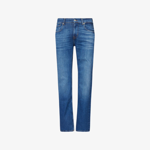 Прямые джинсы 7 For All Mankind премиум-класса для активного образа жизни, синий
Прямые джинсы 7 For All Mankind премиум-класса для активного образа жизни, синий