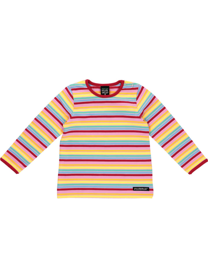 Рубашка в полоску с длинными рукавами, разноцветная Villervalla
Рубашка в полоску с длинными рукавами, разноцветная Villervalla