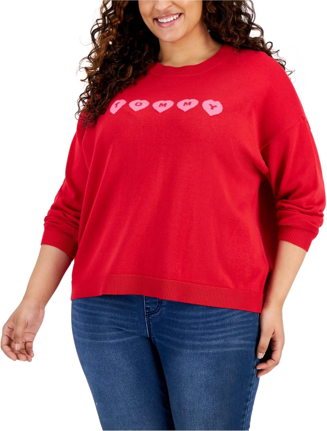 Женский трикотажный свитер Tommy Hilfiger с круглым вырезом и логотипом в форме сердца, Red
Женский трикотажный свитер Tommy Hilfiger с круглым вырезом и логотипом в форме сердца, Red