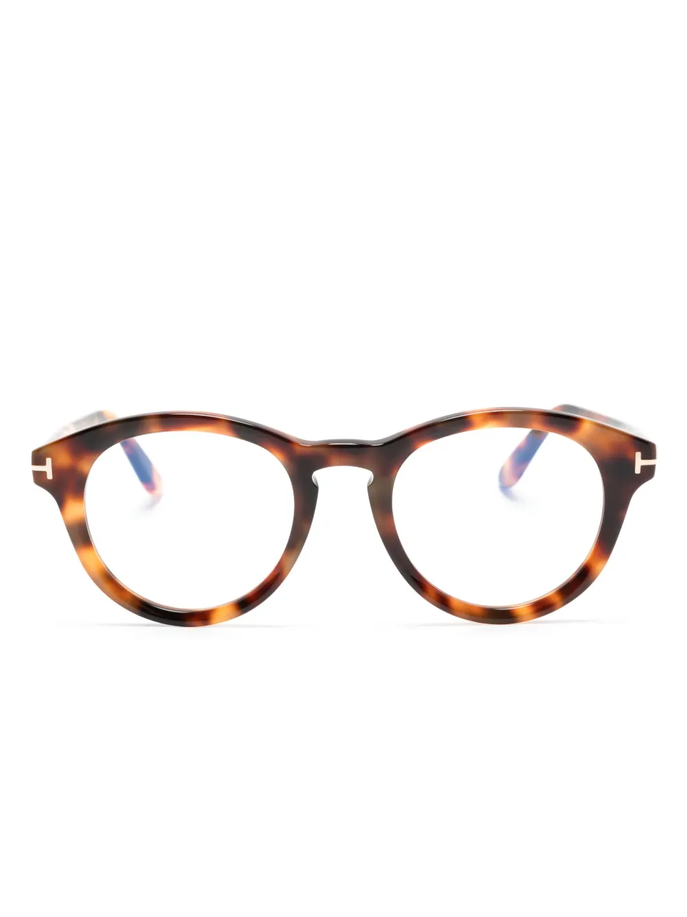 Очки в круглой оправе черепаховой расцветки TOM FORD Eyewear, коричневый
Очки в круглой оправе черепаховой расцветки TOM FORD Eyewear, коричневый