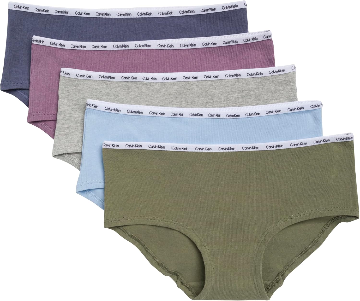 Комплект из 5 пар нижнего белья Calvin Klein для девочек из хлопка и хипстеров, Color Pack
Комплект из 5 пар нижнего белья Calvin Klein для девочек из хлопка и хипстеров, Color Pack