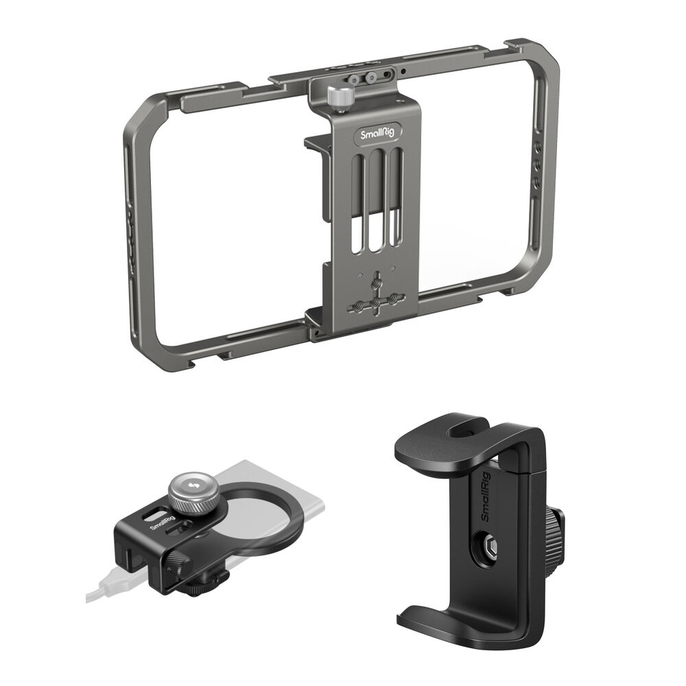 SmallRig Universal Mobile Phone Cage with SSD Holder and Power
SmallRig Universal Mobile Phone Cage with SSD Holder and Power