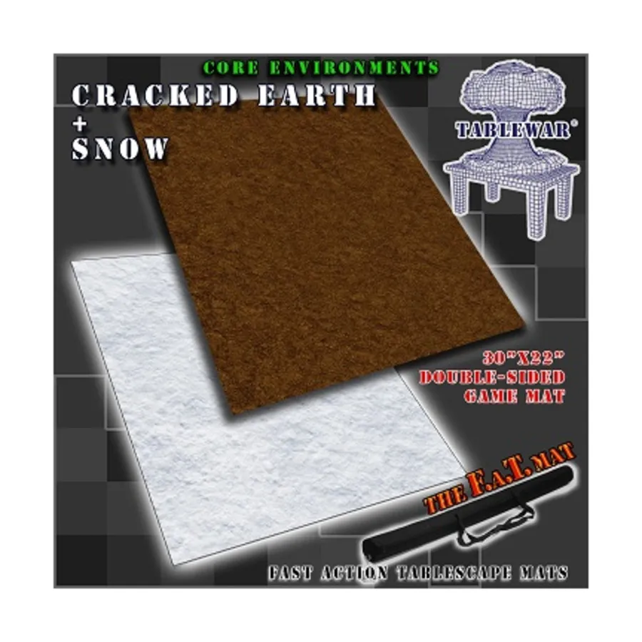 30 x 22 дюйма — двусторонняя потрескавшаяся земля + снег, F.A.T. Mats - 30 x 22 Inches (Tablewar)
30 x 22 дюйма — двусторонняя потрескавшаяся земля + снег, F.A.T. Mats - 30 x 22 Inches (Tablewar)