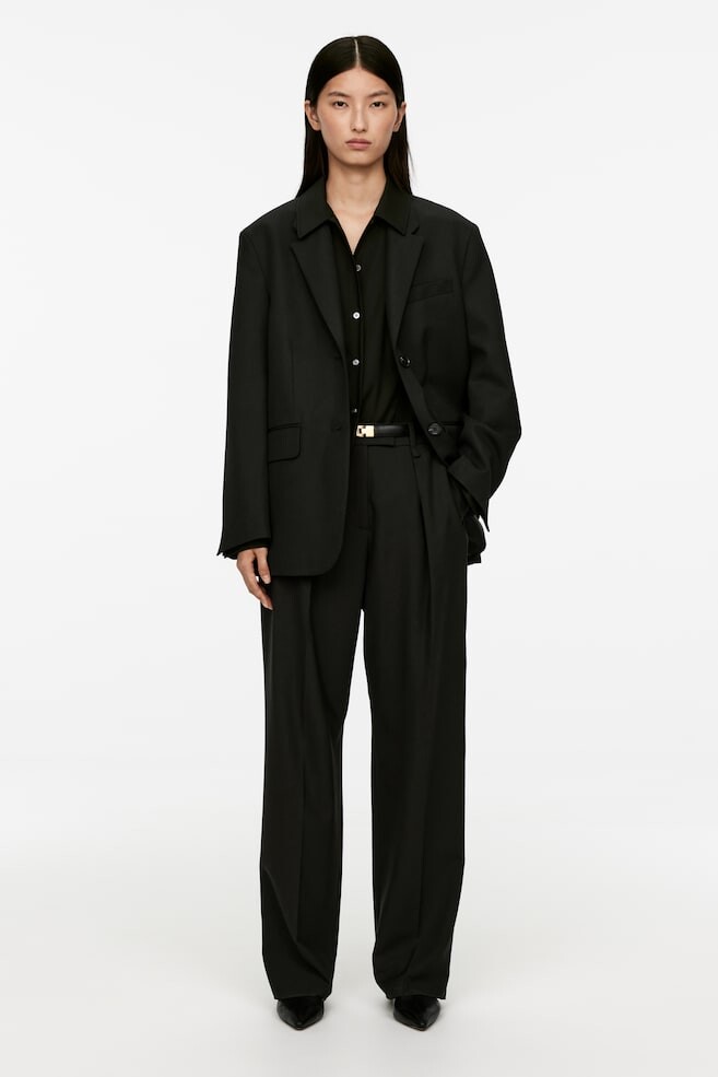 Блейзер оверсайз Arket, черный
Блейзер оверсайз Arket, черный