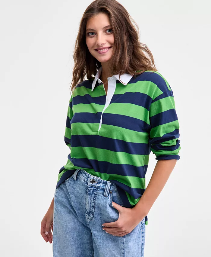 Женская полосатая футболка-регби On 34th, мультиколор
Женская полосатая футболка-регби On 34th, мультиколор