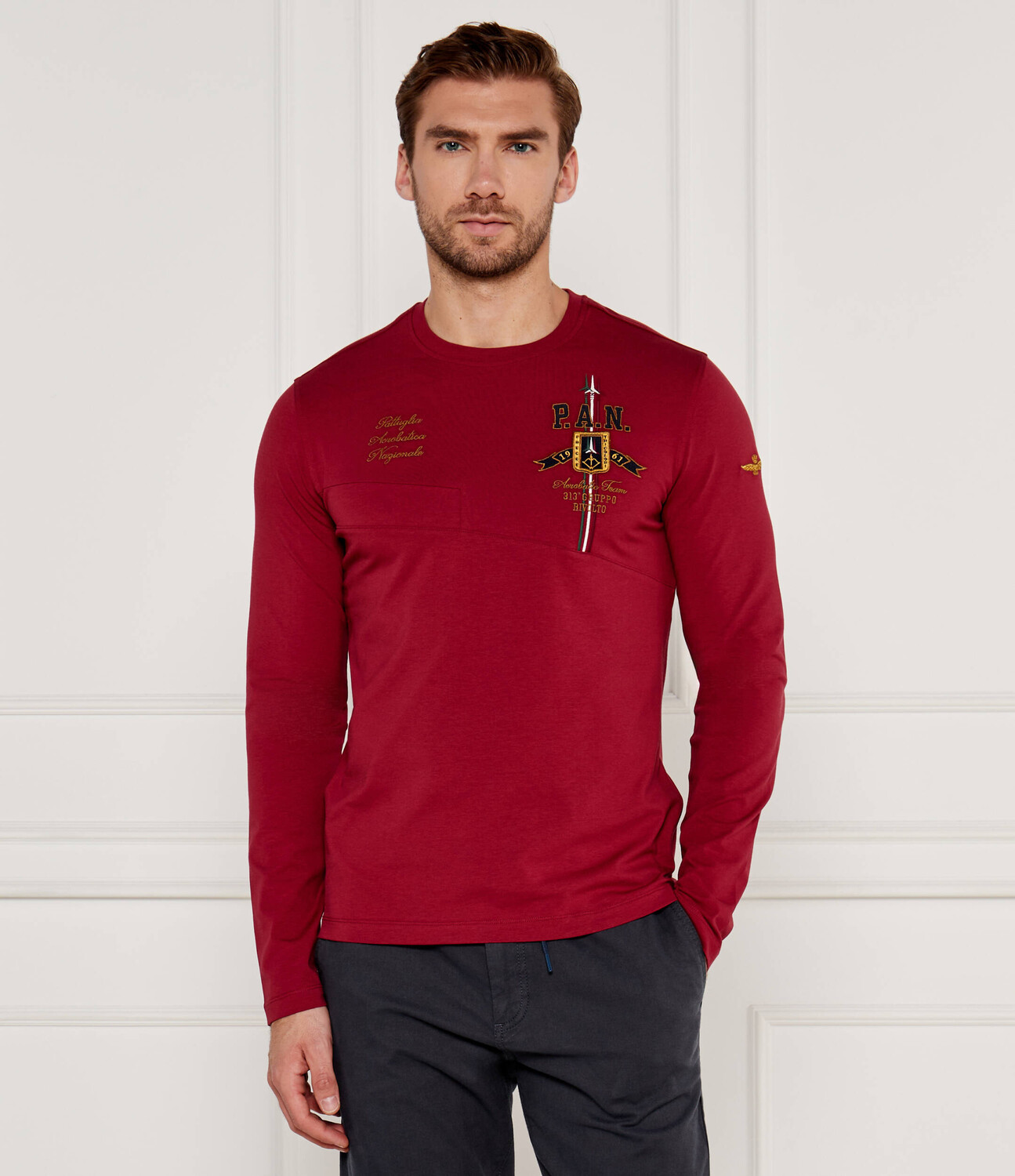 Лонгслив Aeronautica Militare Regular Fit, бордо
Лонгслив Aeronautica Militare Regular Fit, бордо