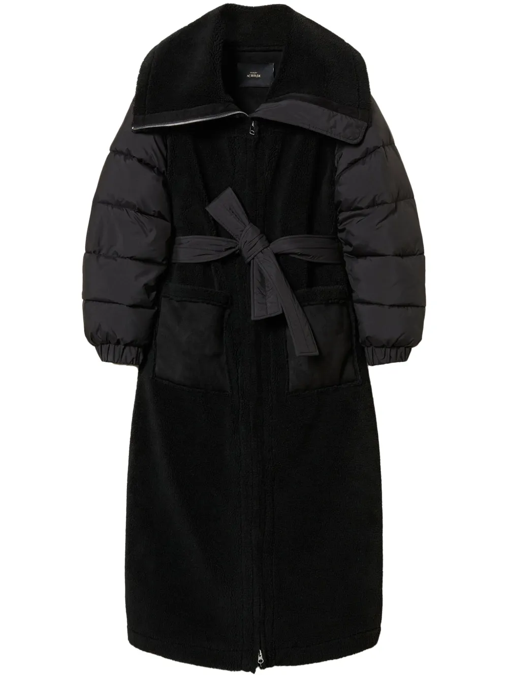 Пуховик с меховым воротником Twinset, черный
Пуховик с меховым воротником Twinset, черный