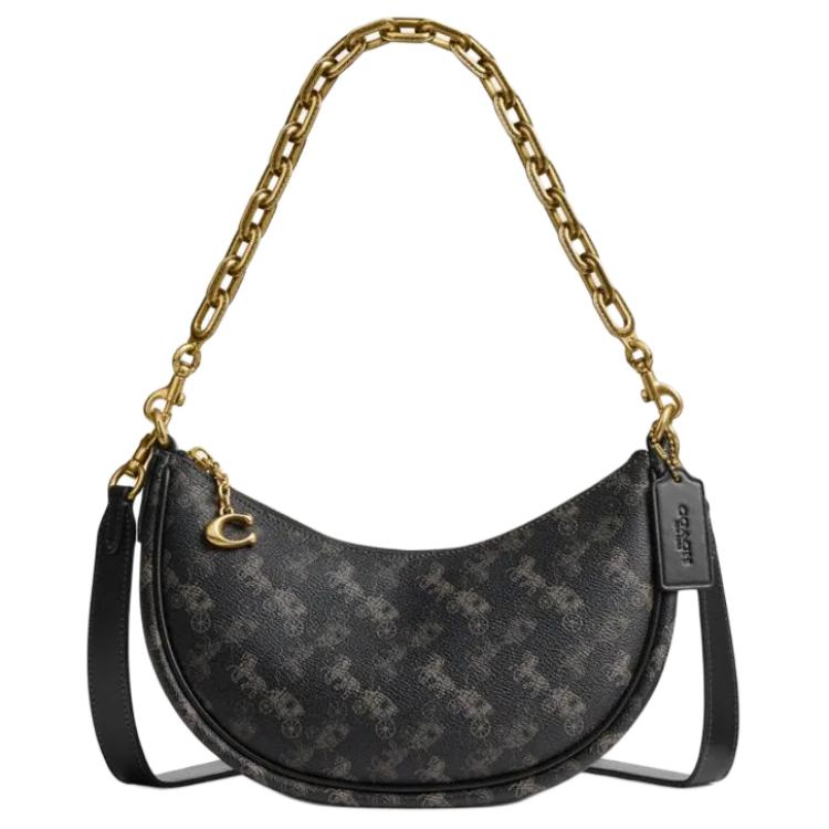 Сумка-пельмень Mira из искусственной кожи Среднего размера Женская Сумка через плечо Цвет трюфель с черным COACH
Сумка-пельмень Mira из искусственной кожи Среднего размера Женская Сумка через плечо Цвет трюфель с черным COACH