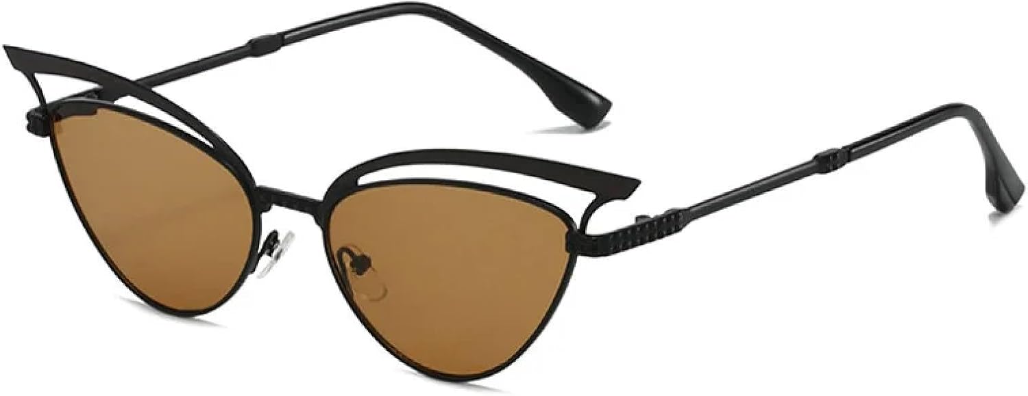 Солнцезащитные очки с защитой от УФ-излучения UV400 | «Кошачий глаз» в полой металлической оправе | Для женщин и мужчин, для занятий спортом на открытом воздухе и вождения DSVIGF, Black-brown
Солнцезащитные очки с защитой от УФ-излучения UV400 | «Кошачий глаз» в полой металлической оправе | Для женщин и мужчин, для занятий спортом на открытом воздухе и вождения DSVIGF, Black-brown