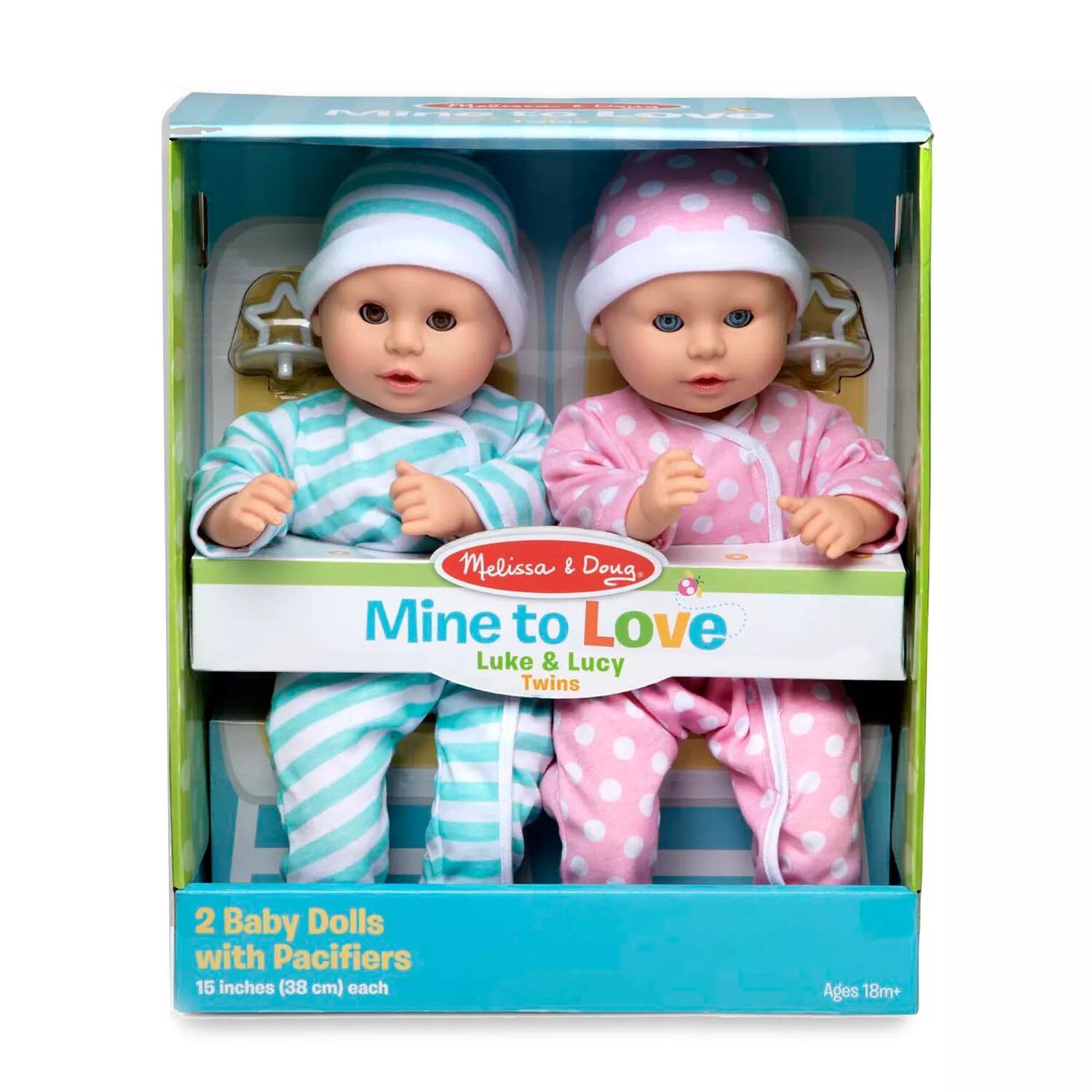 Куклы Melissa & Doug Mine to Love Twins Luke и Lucy, 15 дюймов, для мальчиков и девочек, в комбинезонах, шапочках и сосках Melissa & Doug
Куклы Melissa & Doug Mine to Love Twins Luke и Lucy, 15 дюймов, для мальчиков и девочек, в комбинезонах, шапочках и сосках Melissa & Doug