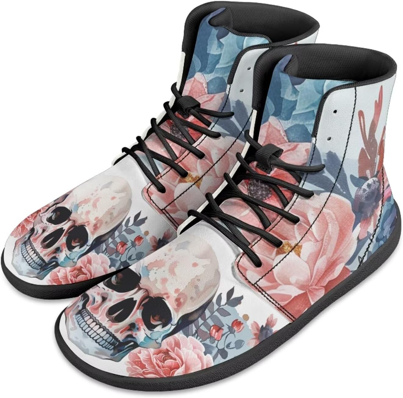 Мужские босоножки Jeiento Skull, высокие кроссовки из ПУ-кожи для ходьбы, легкие ботинки с широкой носовой частью, шнуровка, беговые кроссовки, White Pink Flower Skeleton
Мужские босоножки Jeiento Skull, высокие кроссовки из ПУ-кожи для ходьбы, легкие ботинки с широкой носовой частью, шнуровка, беговые кроссовки, White Pink Flower Skeleton