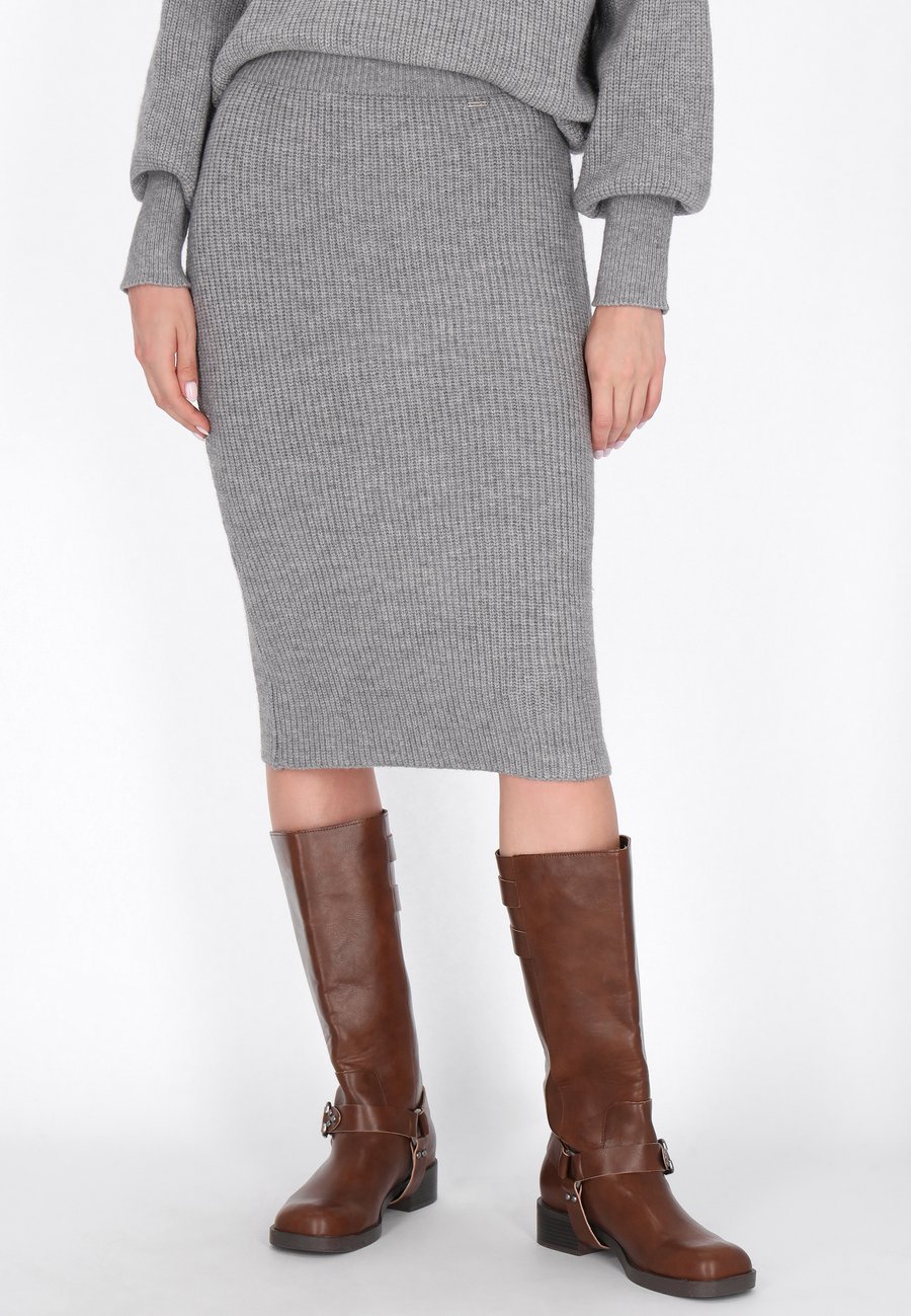 Юбка DreiMaster Pencil skirt, Grey Melange/Grey
Юбка DreiMaster Pencil skirt, Grey Melange/Grey