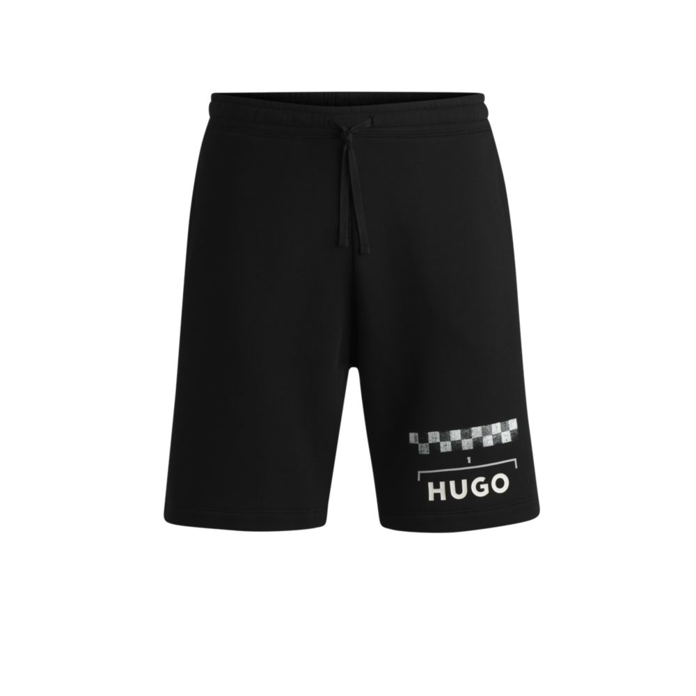 Шорты с гоночным принтом HUGO, черный
Шорты с гоночным принтом HUGO, черный