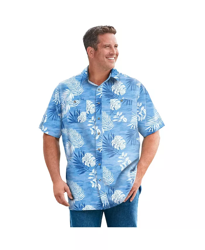 Мужская льняная рубашка с коротким рукавом KingSize, синий
Мужская льняная рубашка с коротким рукавом KingSize, синий