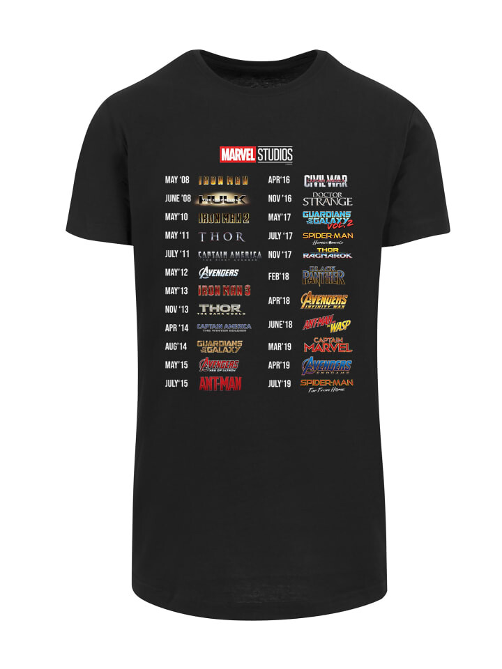 Футболка F4NT4STIC Marvel Studios 10 Years Of Movies, черный 
Футболка F4NT4STIC Marvel Studios 10 Years Of Movies, черный