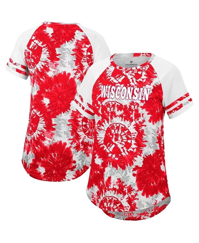 Женская красно-белая футболка Wisconsin Badgers Annie Oversized с принтом тай-дай реглан Colosseum
Женская красно-белая футболка Wisconsin Badgers Annie Oversized с принтом тай-дай реглан Colosseum