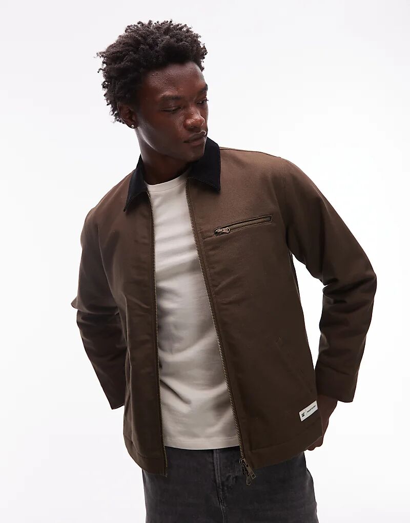 Куртка CAT WWR из парусины с двухсторонней молнией и стеганой подкладкой коричневого цвета
Куртка CAT WWR из парусины с двухсторонней молнией и стеганой подкладкой коричневого цвета