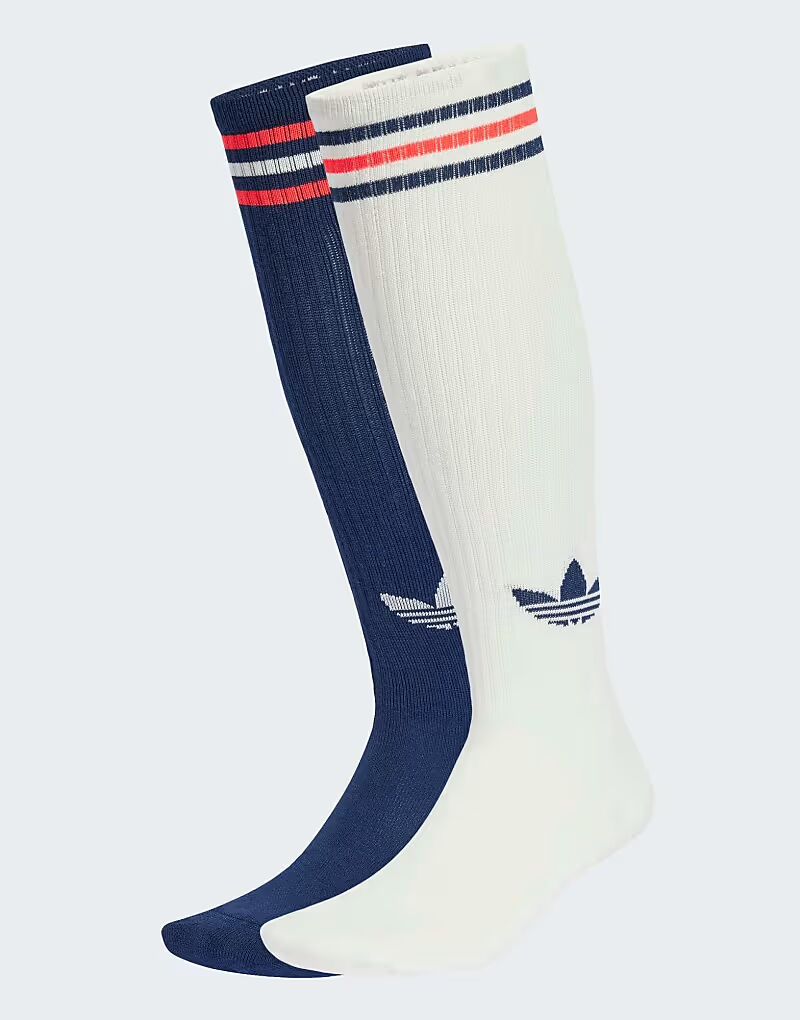 Гольфы Adidas Originals с тремя полосками, 2 пары, цвета: белый с оттенком / темно-синий
Гольфы Adidas Originals с тремя полосками, 2 пары, цвета: белый с оттенком / темно-синий