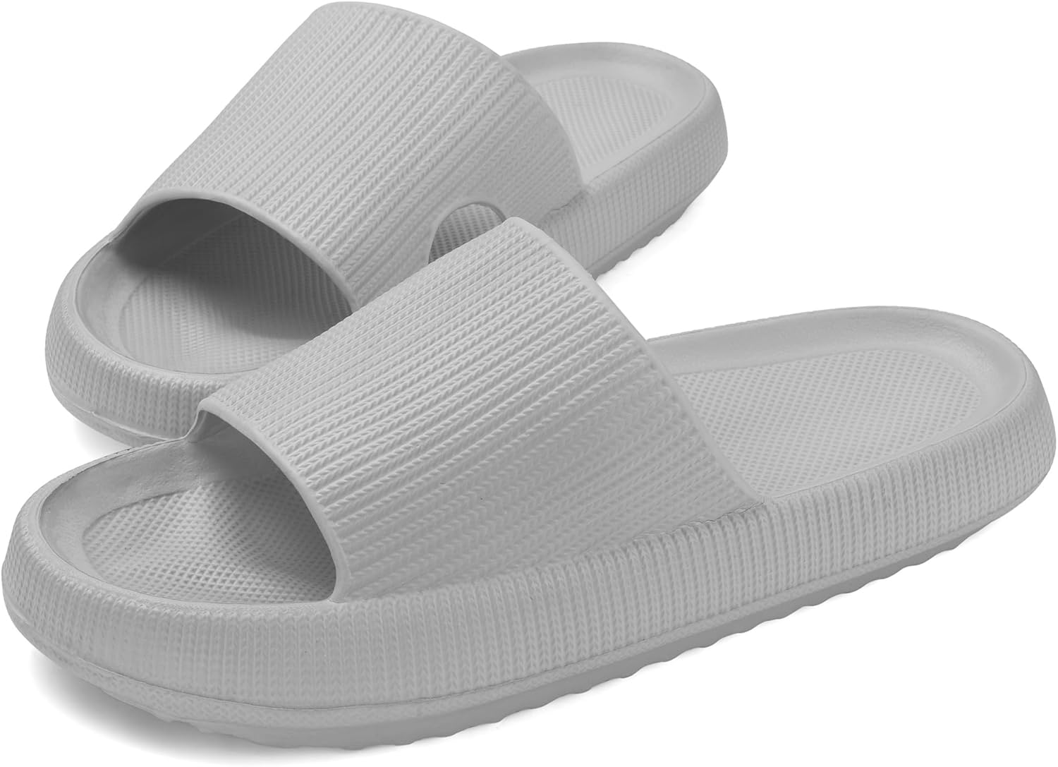 MKP COLLECTION Унисекс шлепанцы Cloud с ультрадляной подошвой и 3D противоскользящим рисунком - быстро сохнущие банные сандалии для душа, бассейна и спортзала, легкие домашние тапочки-подушки для женщин и мужчин, серый
MKP COLLECTION Унисекс шлепанцы Cloud с ультрадляной подошвой и 3D противоскользящим рисунком - быстро сохнущие банные сандалии для душа, бассейна и спортзала, легкие домашние тапочки-подушки для женщин и мужчин, серый