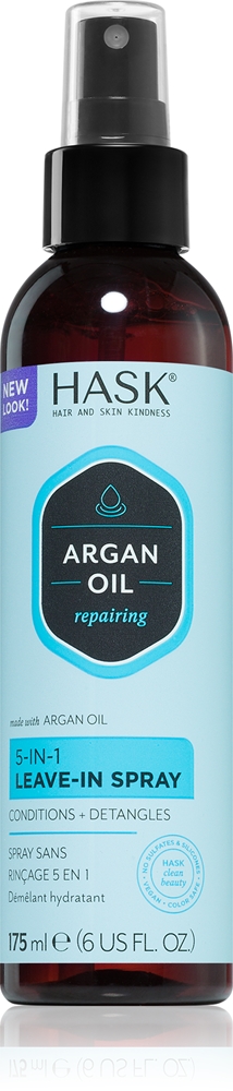 Несмываемый спрей с аргановым маслом для поврежденных волос Hask, 175 мл
Несмываемый спрей с аргановым маслом для поврежденных волос Hask, 175 мл