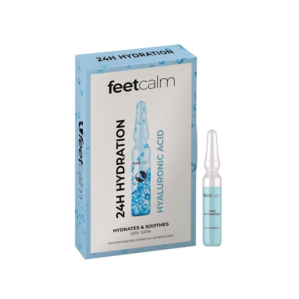 Набор: увлажняющие ампулы для ног с гиалуроновой кислотой Feetcalm 24H Hydration, 7х2 мл
Набор: увлажняющие ампулы для ног с гиалуроновой кислотой Feetcalm 24H Hydration, 7х2 мл