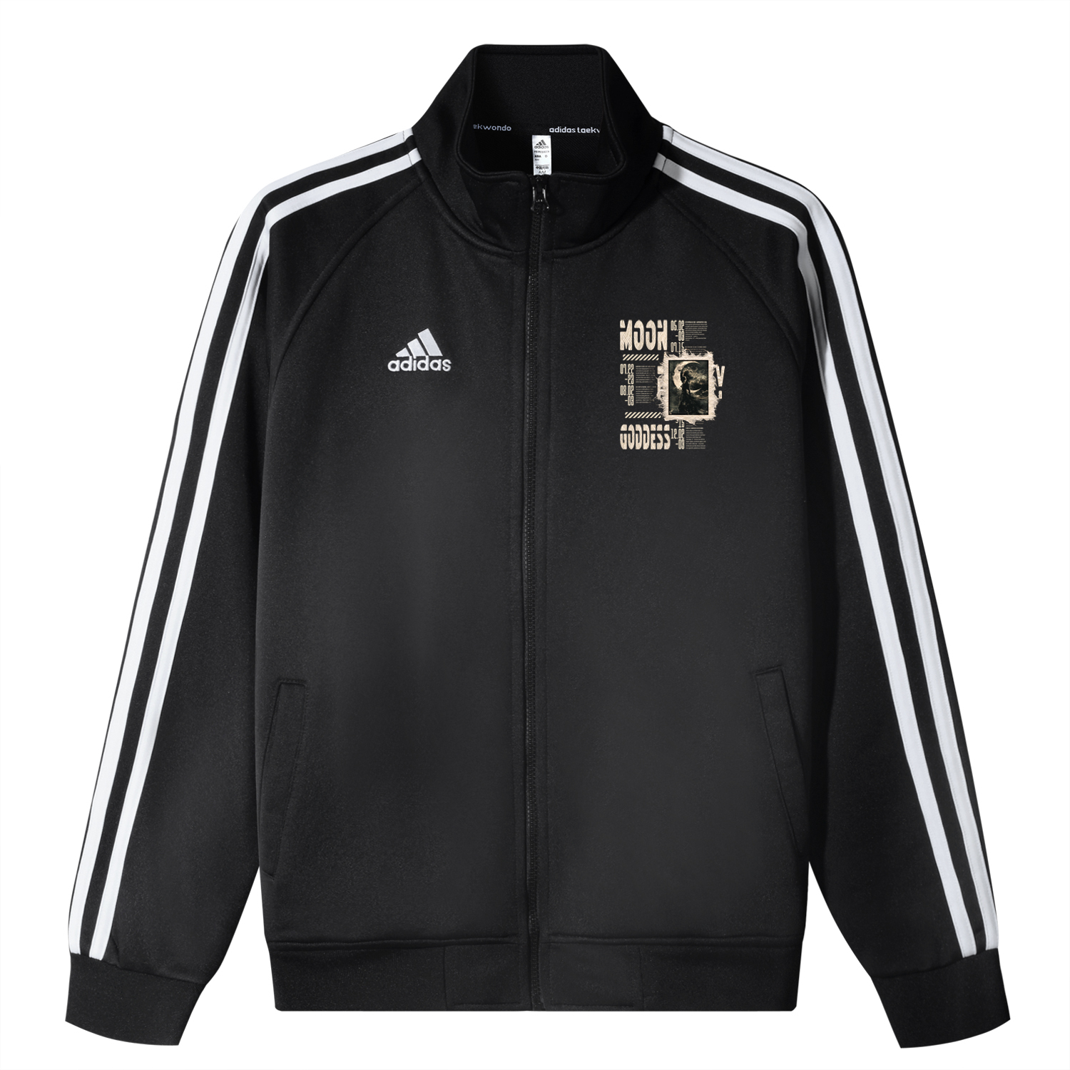 Adidas Унисекс куртка 3-Stripes черная, Black 
Adidas Унисекс куртка 3-Stripes черная, Black