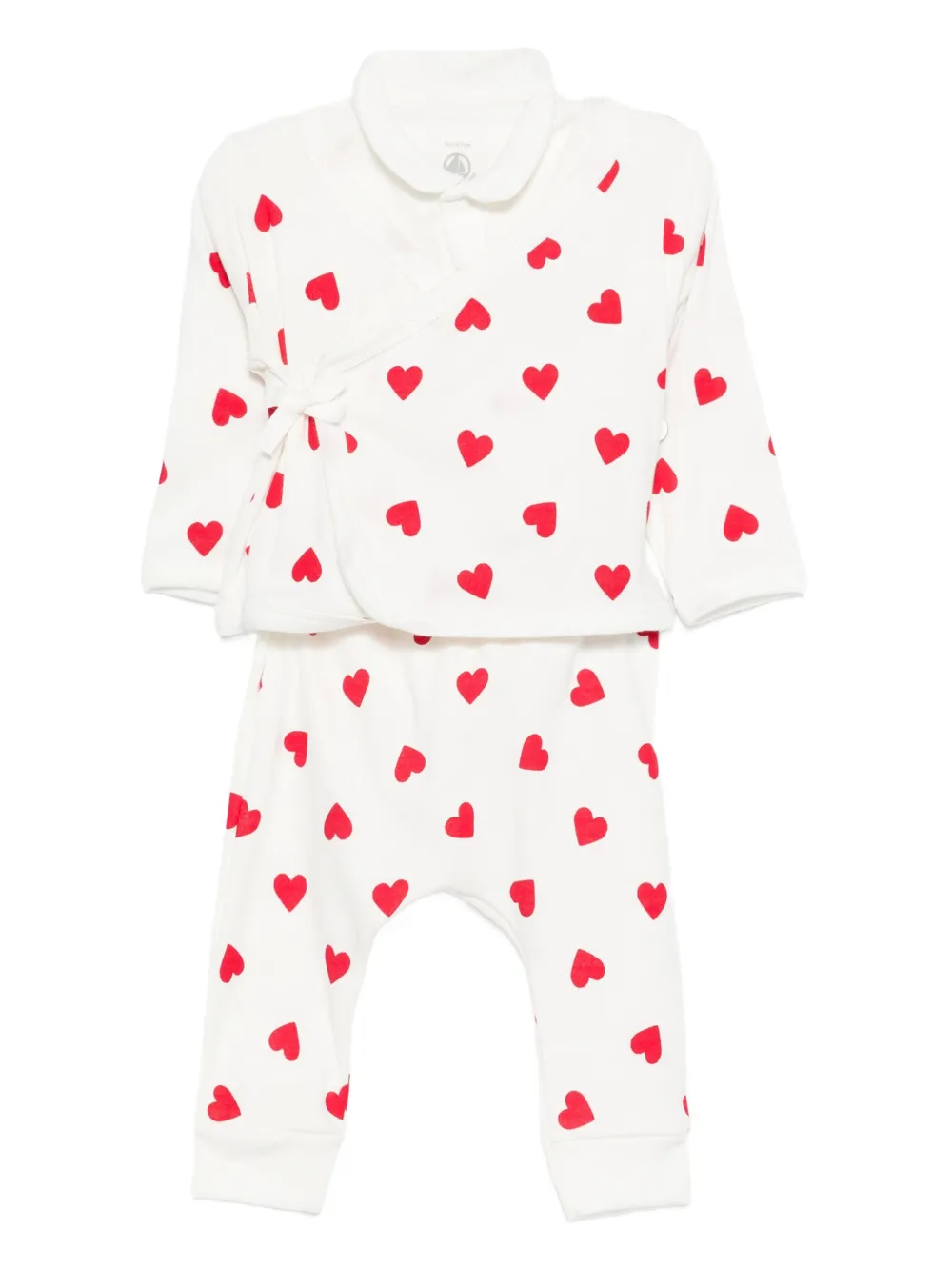 Пижама с принтом Petit Bateau, белый 
Пижама с принтом Petit Bateau, белый