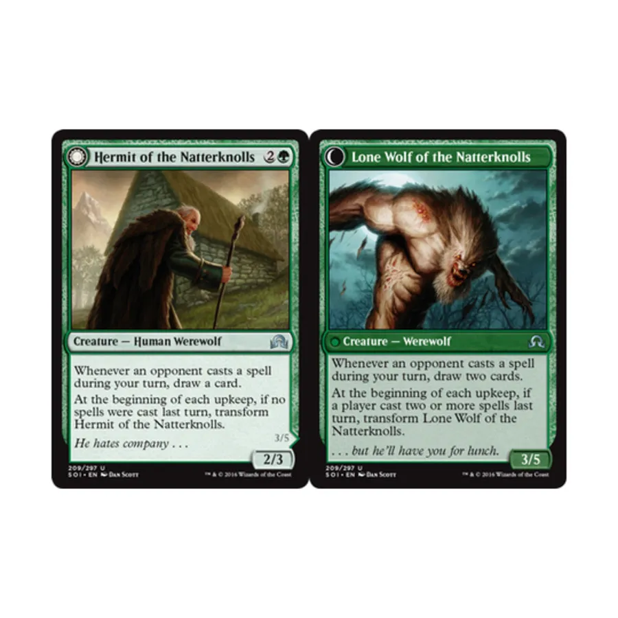 CCG Отшельник из Наттерноллов // Одинокий волк из Наттерноллов (U), MTG - Shadows Over Innistrad
CCG Отшельник из Наттерноллов // Одинокий волк из Наттерноллов (U), MTG - Shadows Over Innistrad