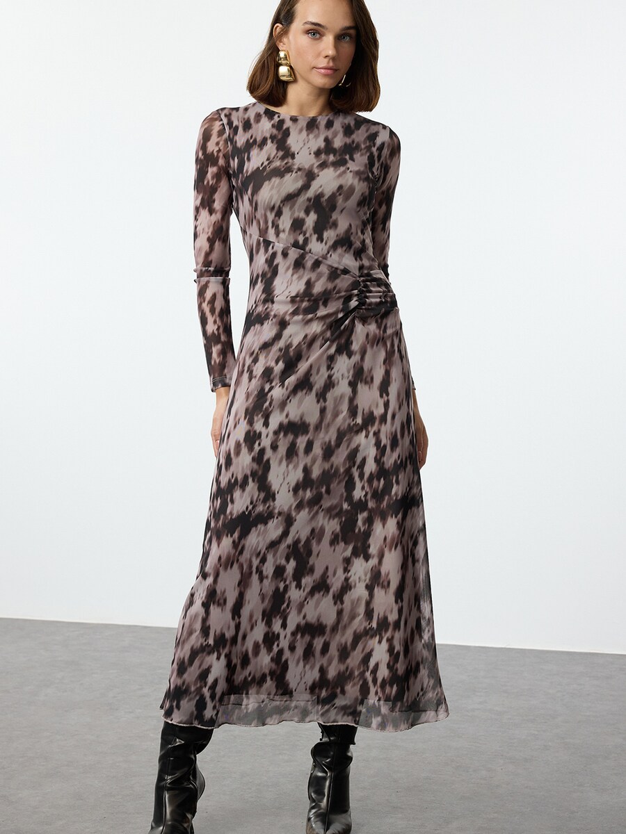 Макси платье Trendyol, Brown/Light brown/Dark brown
Макси платье Trendyol, Brown/Light brown/Dark brown