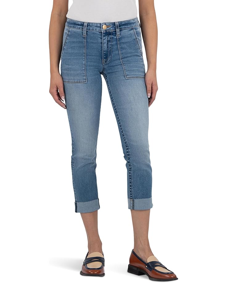 Джинсы KUT from the Kloth Stevie Crop Straight Leg With Pork Chop Pocket, цвет Traditional
Джинсы KUT from the Kloth Stevie Crop Straight Leg With Pork Chop Pocket, цвет Traditional